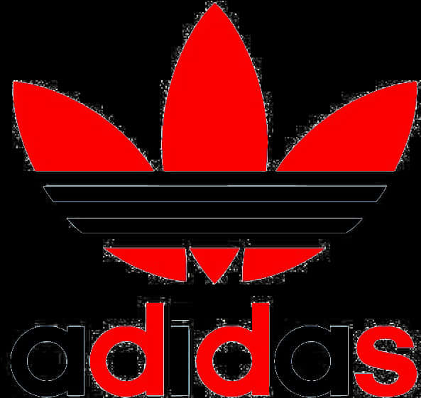 Adidas Trefoil Logo Redon Black PNG Image