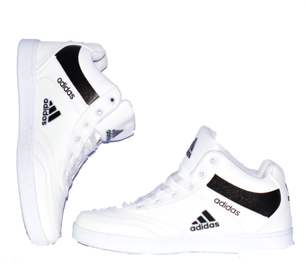 Adidas White Sneakers Floating PNG Image