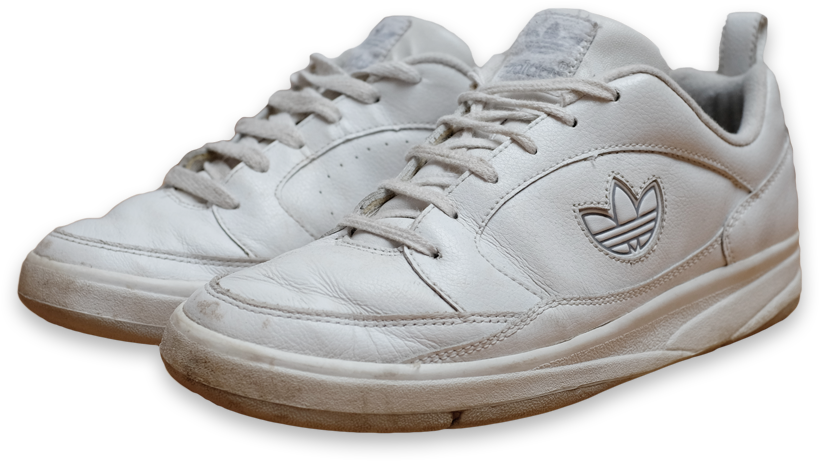 Adidas White Sneakers Isolated PNG Image