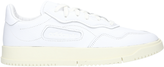 Adidas White Sneakerwith Cream Sole PNG Image