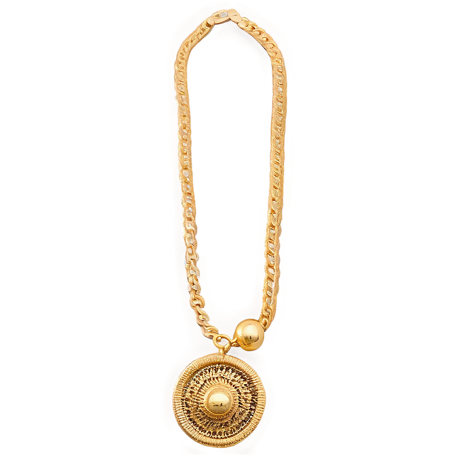 Adjustable Gold Necklace Png 12 PNG Image