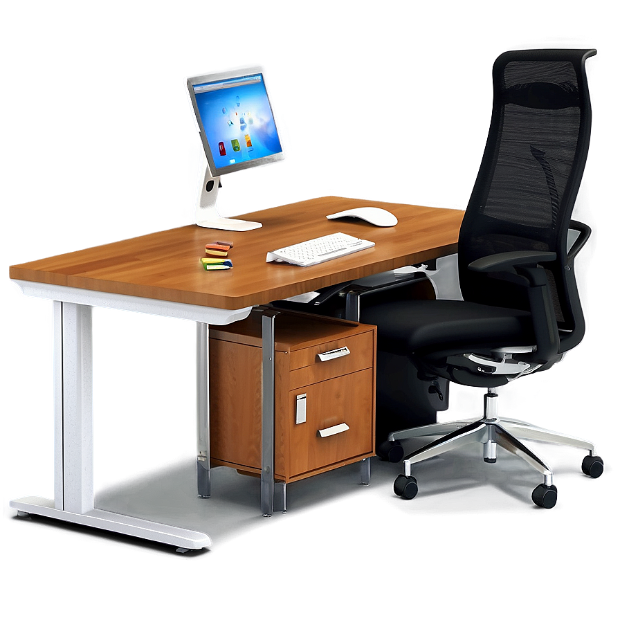 Adjustable Office Desk Png Thw PNG Image