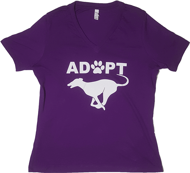 Adopt Greyhound T Shirt Design PNG Image