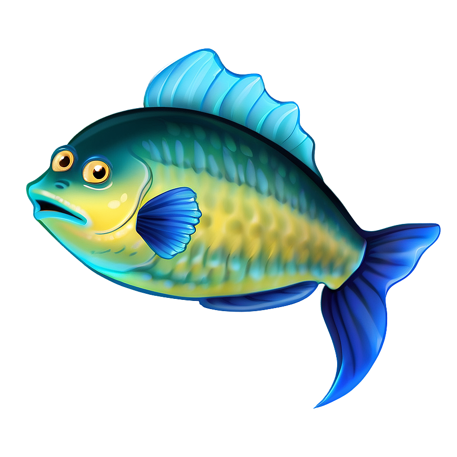 Adorable Cartoon Fish Png Ybi PNG Image