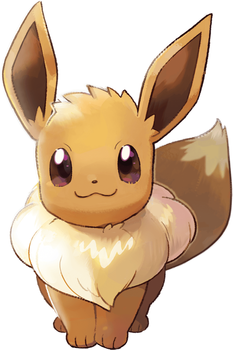 Adorable_ Eevee_ Pokemon_ Artwork.png PNG Image