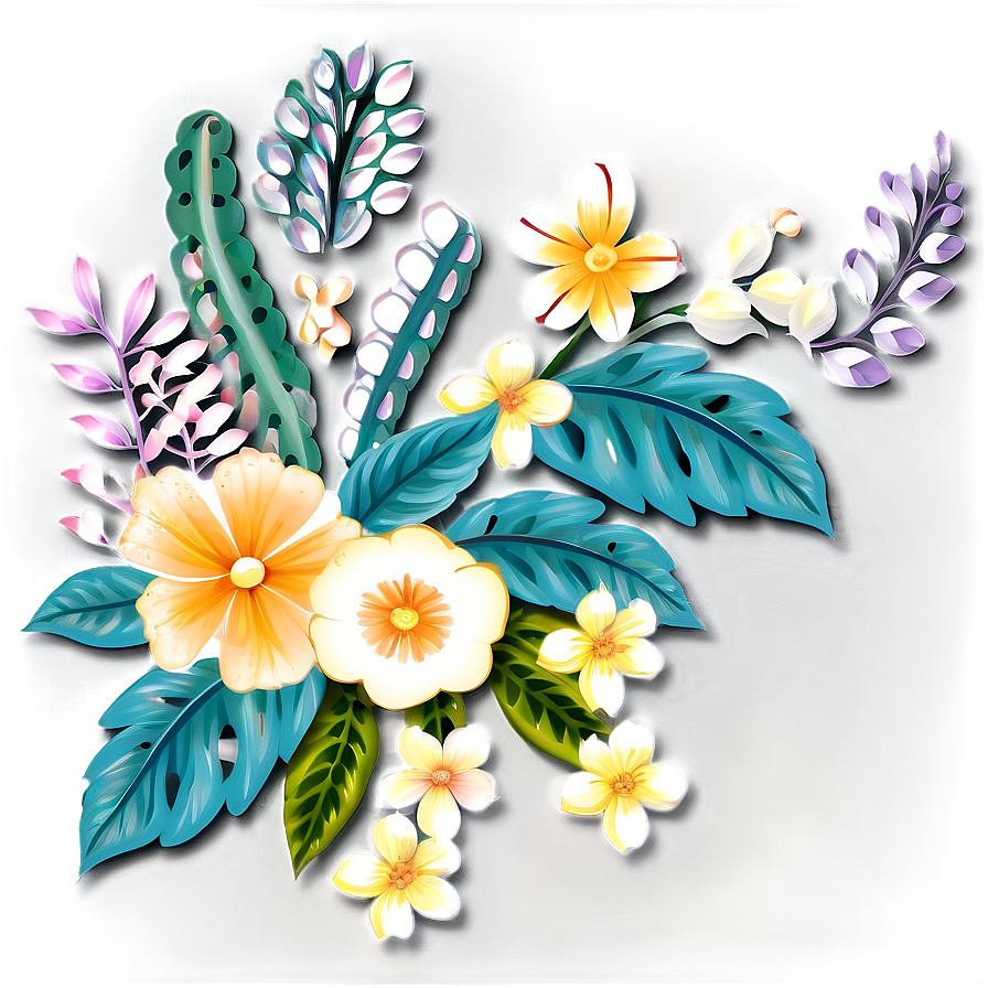 Adorable Floral Design Png 06202024 PNG Image