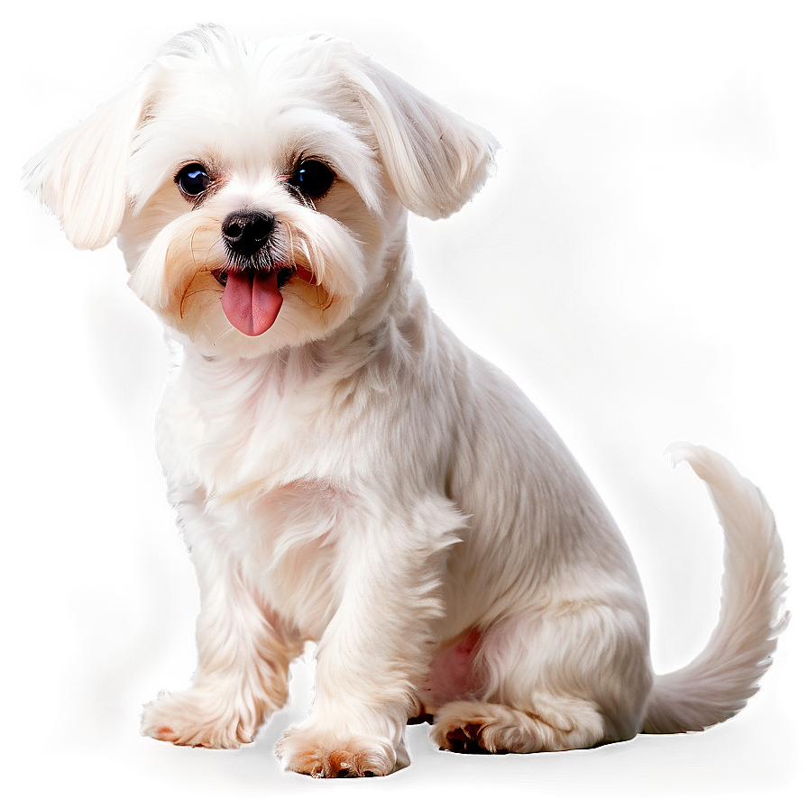 Adorable Maltese Sitting Png Jvv PNG Image