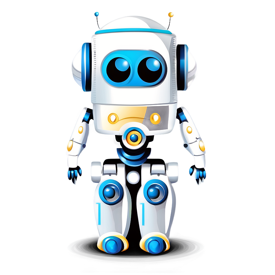 Adorable Robot Illustration Png 06272024 PNG Image