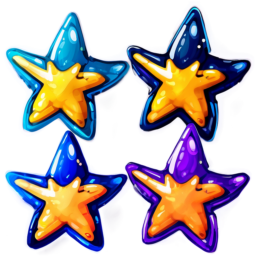 Adorable Star Illustration Png Iak35 PNG Image