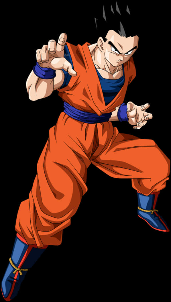 Adult Gohan Readyfor Battle PNG Image