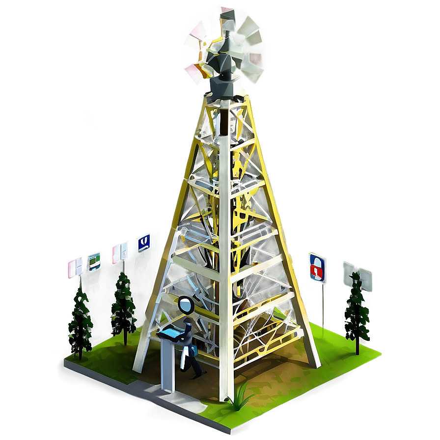 Advanced Communication Tower Png Ouf32 PNG Image