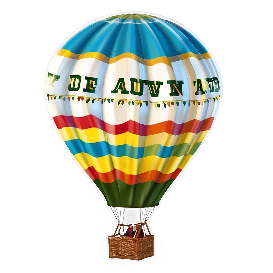 Adventure Await Hot Air Balloon Png Qjx97 PNG Image