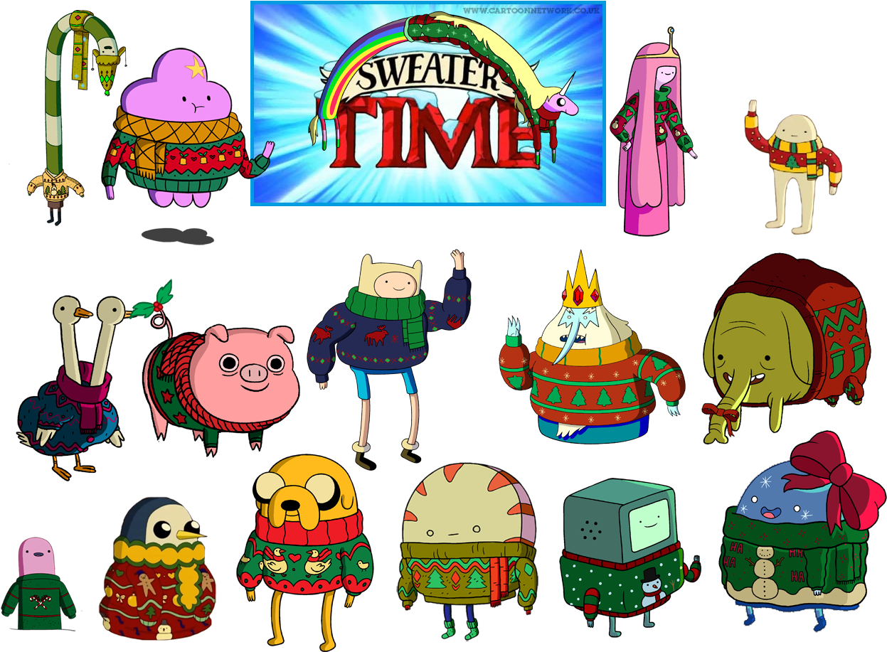 Adventure_ Time_ Sweater_ Time_ Collection PNG Image