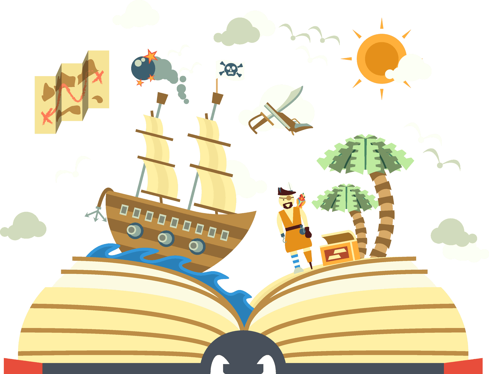 Adventurein Storybook Island PNG Image