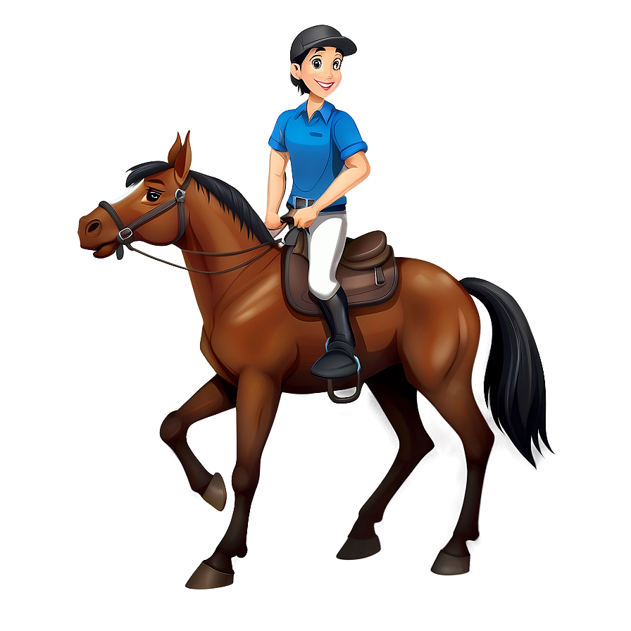 Adventurous Horse Cartoon Png Oqg59 PNG Image