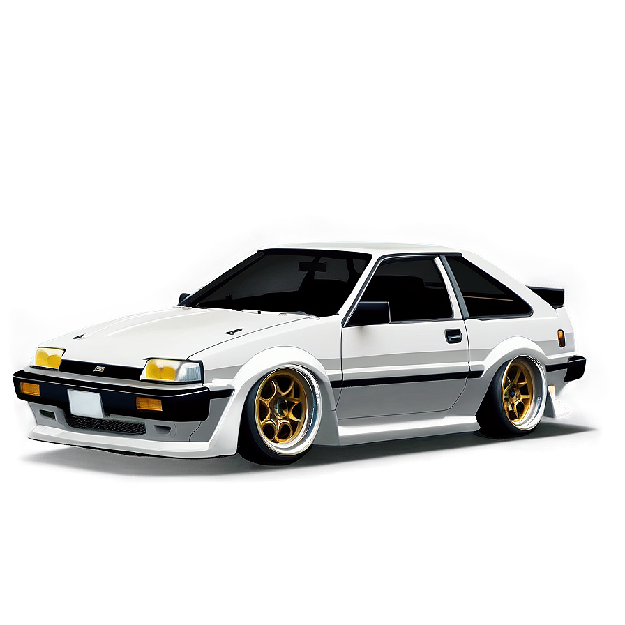 Ae86 Modified Car Png Qwf PNG Image