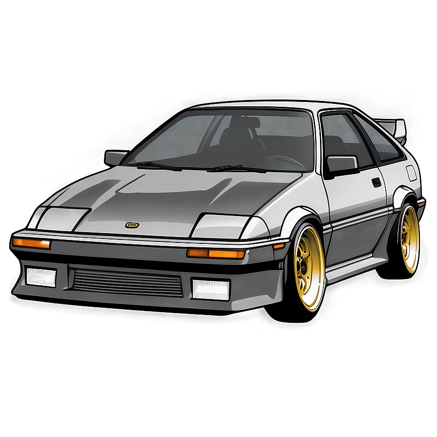 Ae86 Outline Graphic Png Sll63 PNG Image