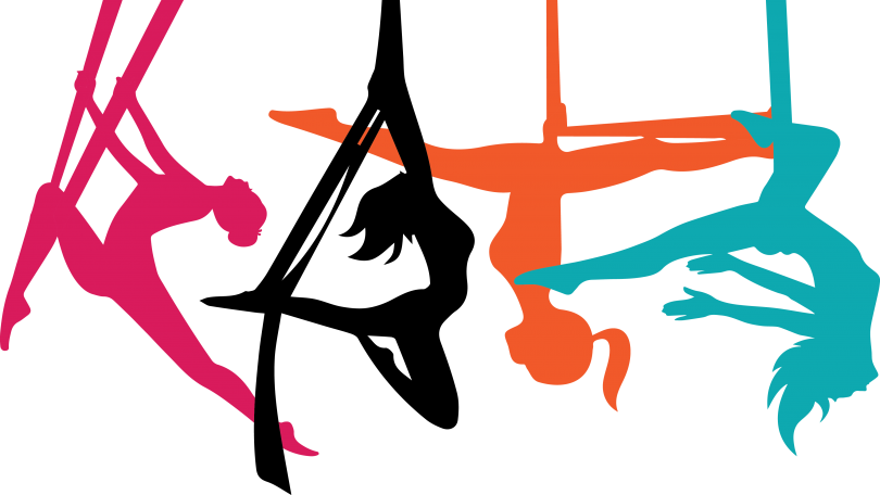 Aerial_ Yoga_ Silhouettes PNG Image