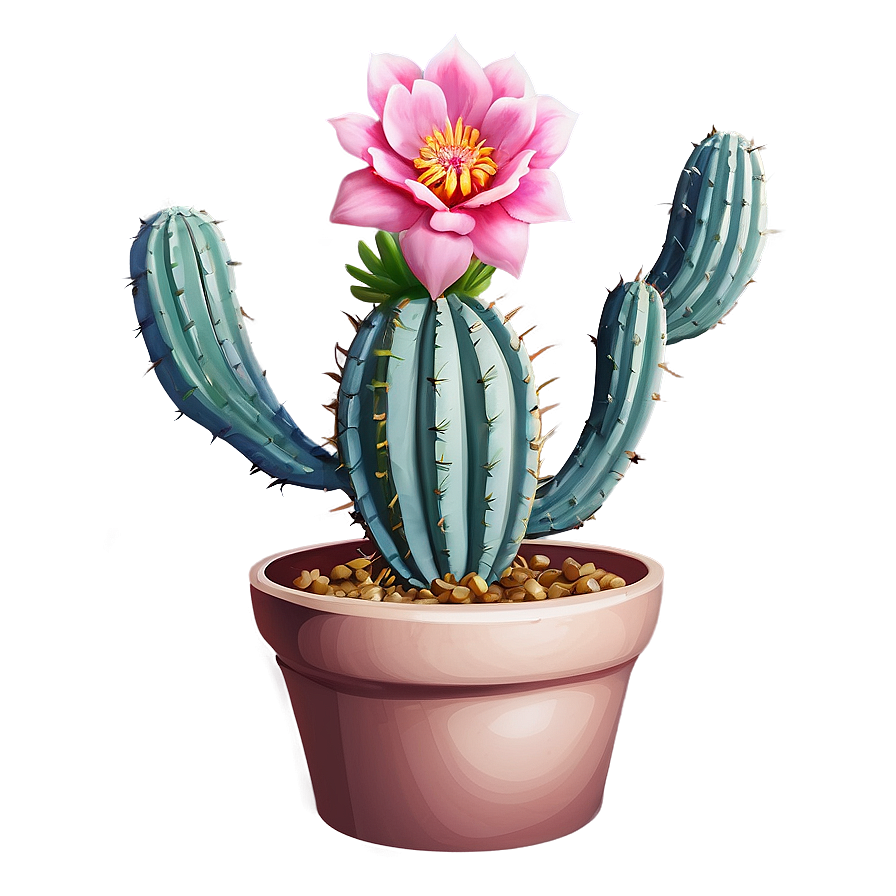 Aesthetic Cactus Flower Png 44 PNG Image