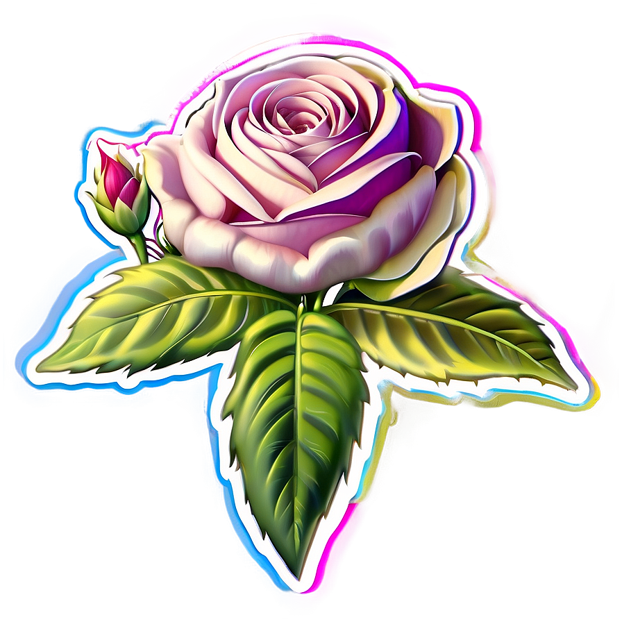 Aesthetic Flower Sticker Png Ajd2 PNG Image