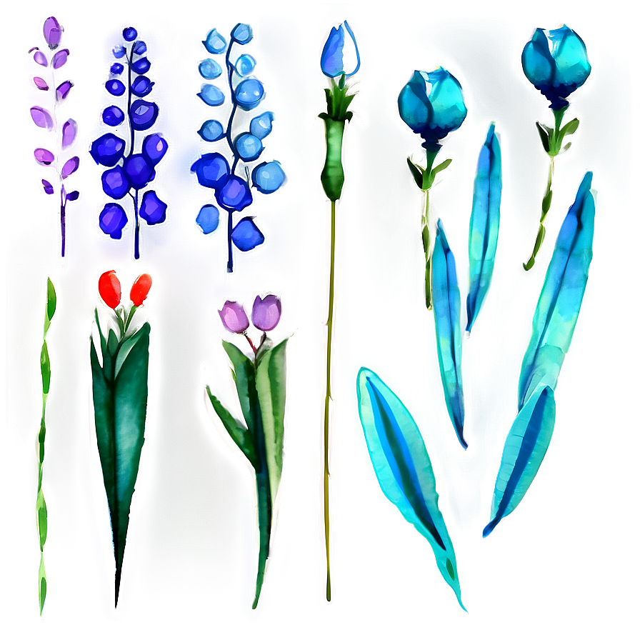 Aesthetic Flowers Watercolor Png 06282024 PNG Image