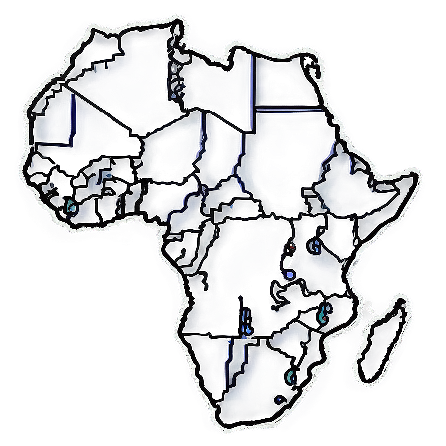 Africa Outline For Coloring Png 28 PNG Image