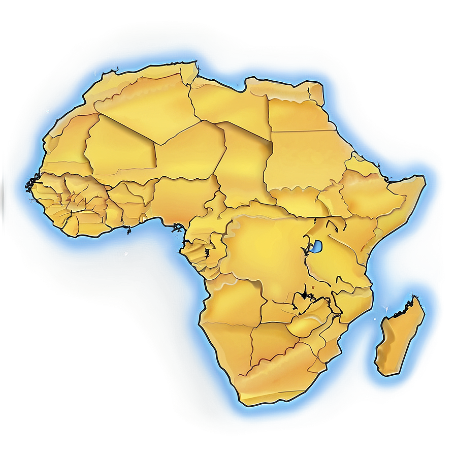 Africa Outline For Coloring Png 90 PNG Image