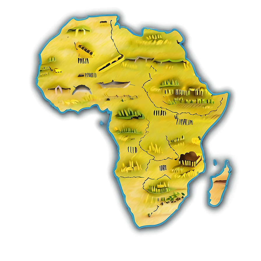 Africa Outline Graphic Png 06262024 PNG Image