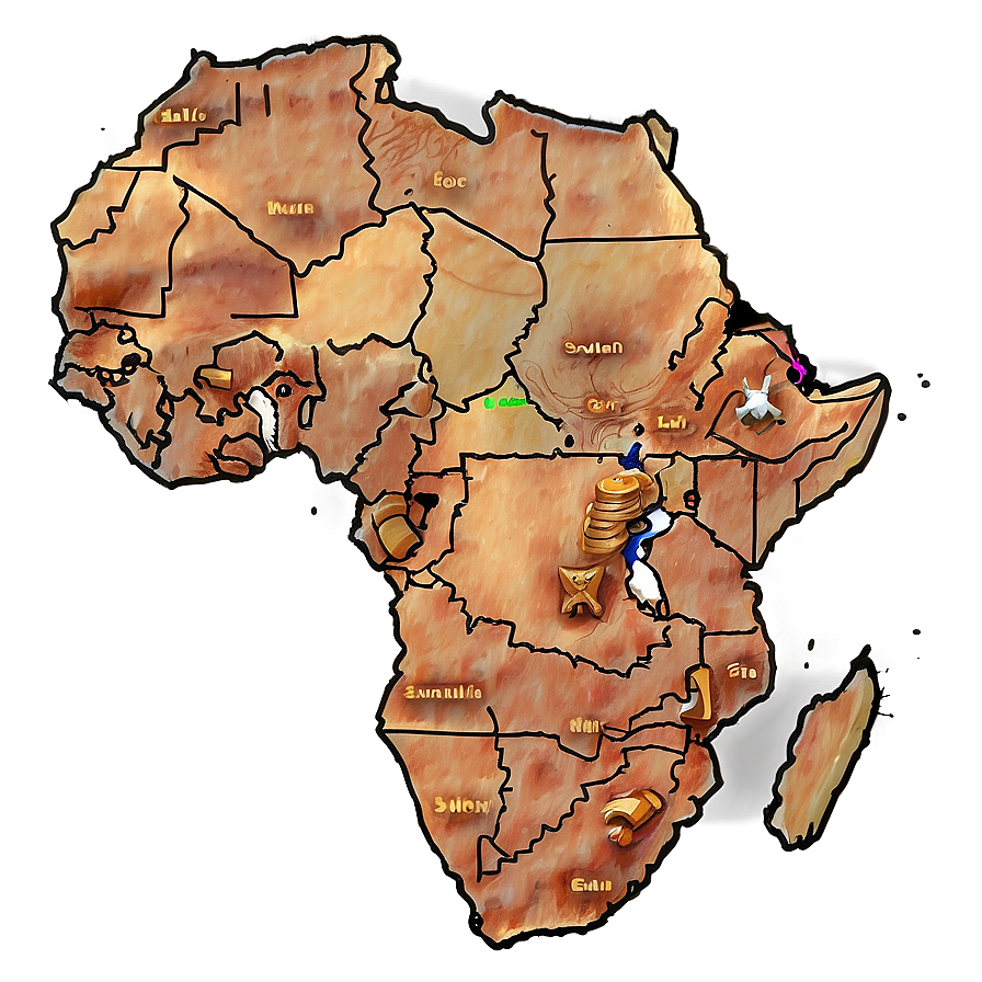 Africa Outline Wallpaper Png Igh PNG Image