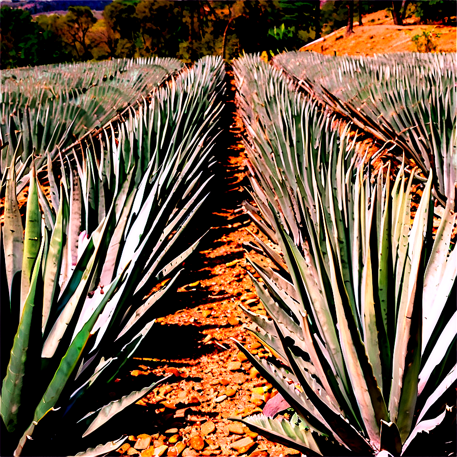 Agave Plantation View Png 06282024 PNG Image