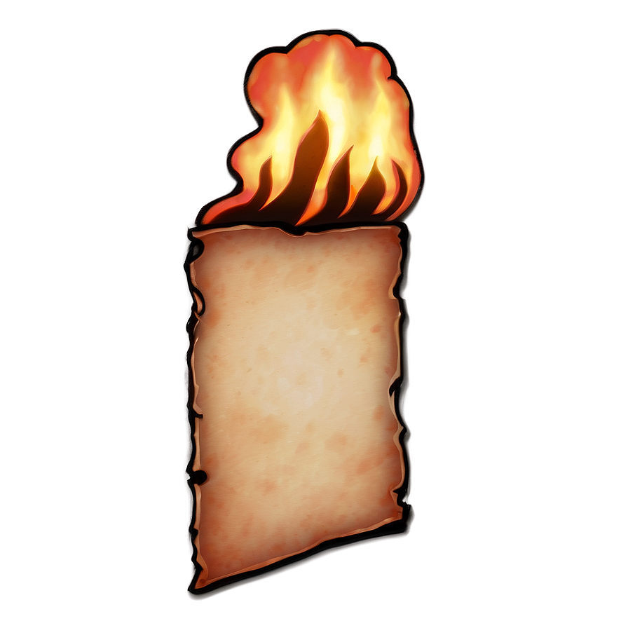 Aged Burned Paper Png 53 PNG Image