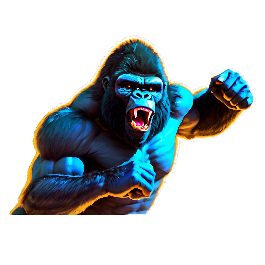 Aggressive Gorilla Mascot Png Hks33 PNG Image