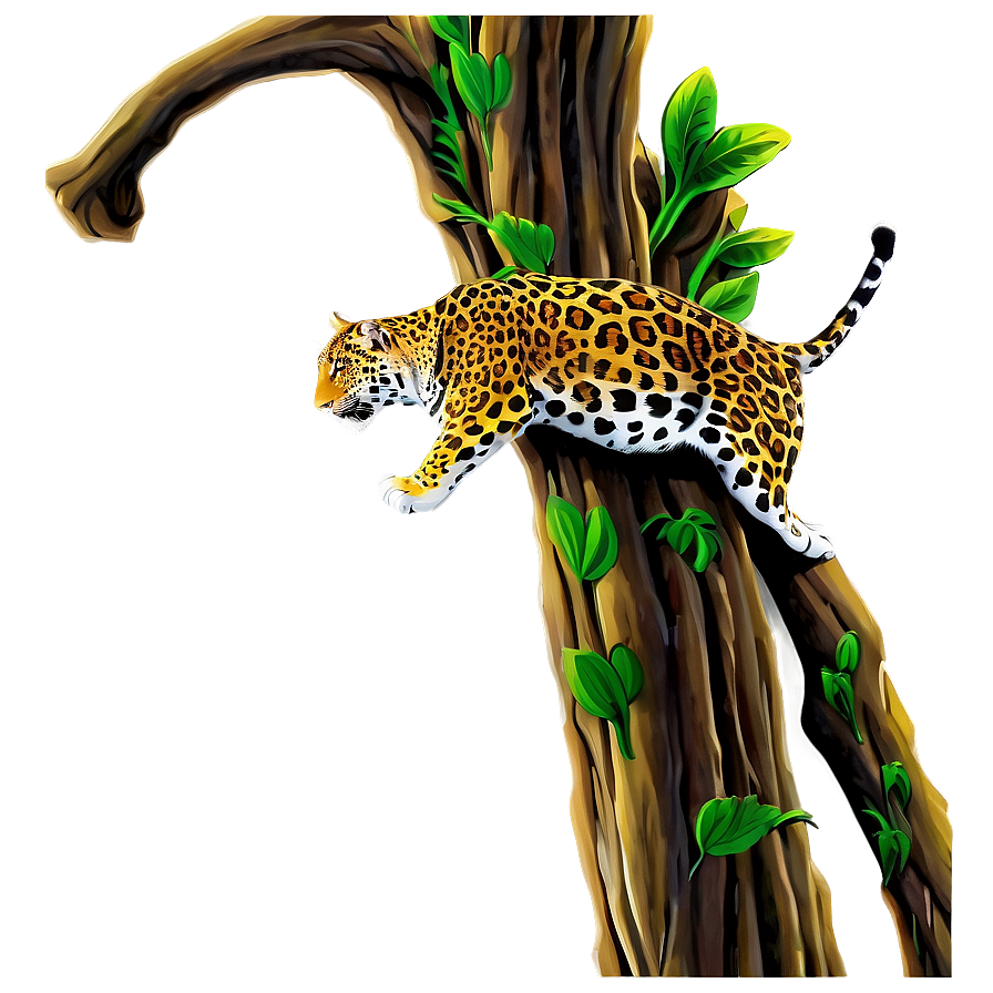 Agile Jaguars Climbing Png Eux PNG Image