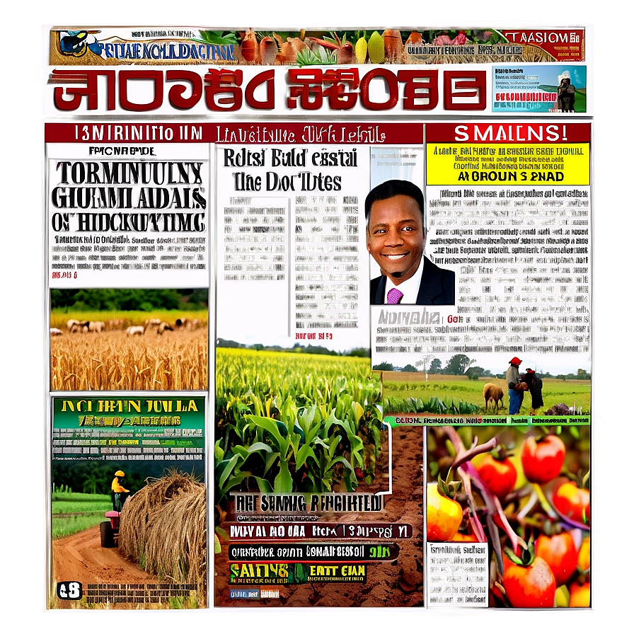 Agricultural Updates Newspaper Png 65 PNG Image