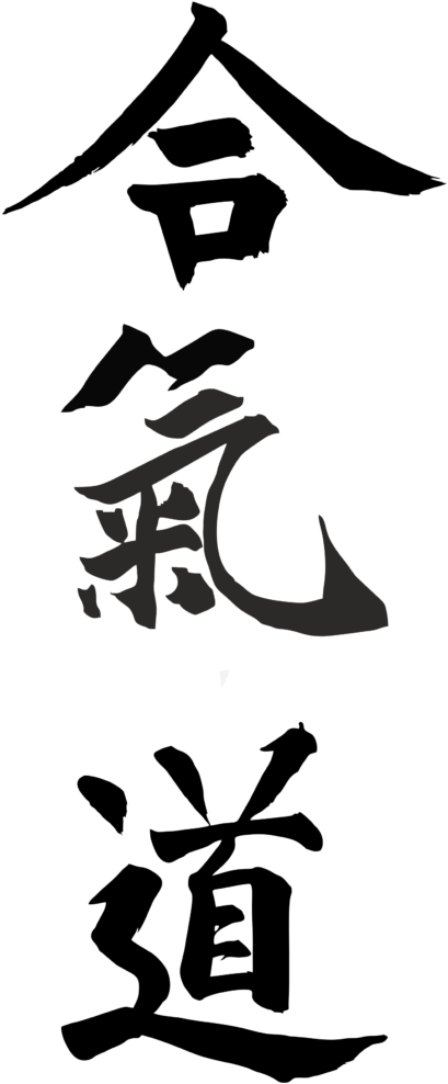 Aikido Kanji Calligraphy PNG Image