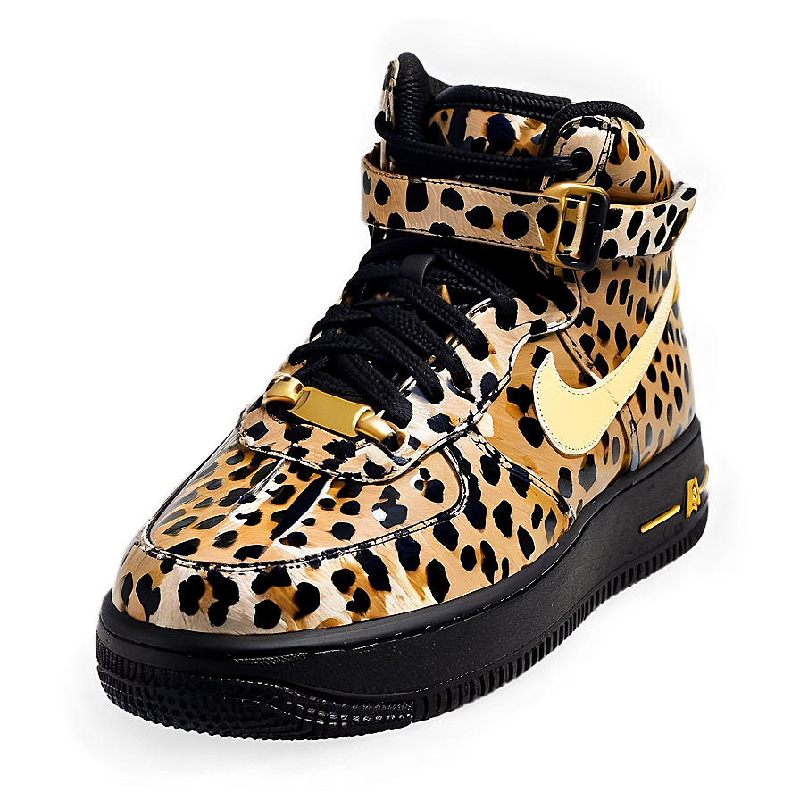 Air Force 1 Leopard Print Png Cuj PNG Image