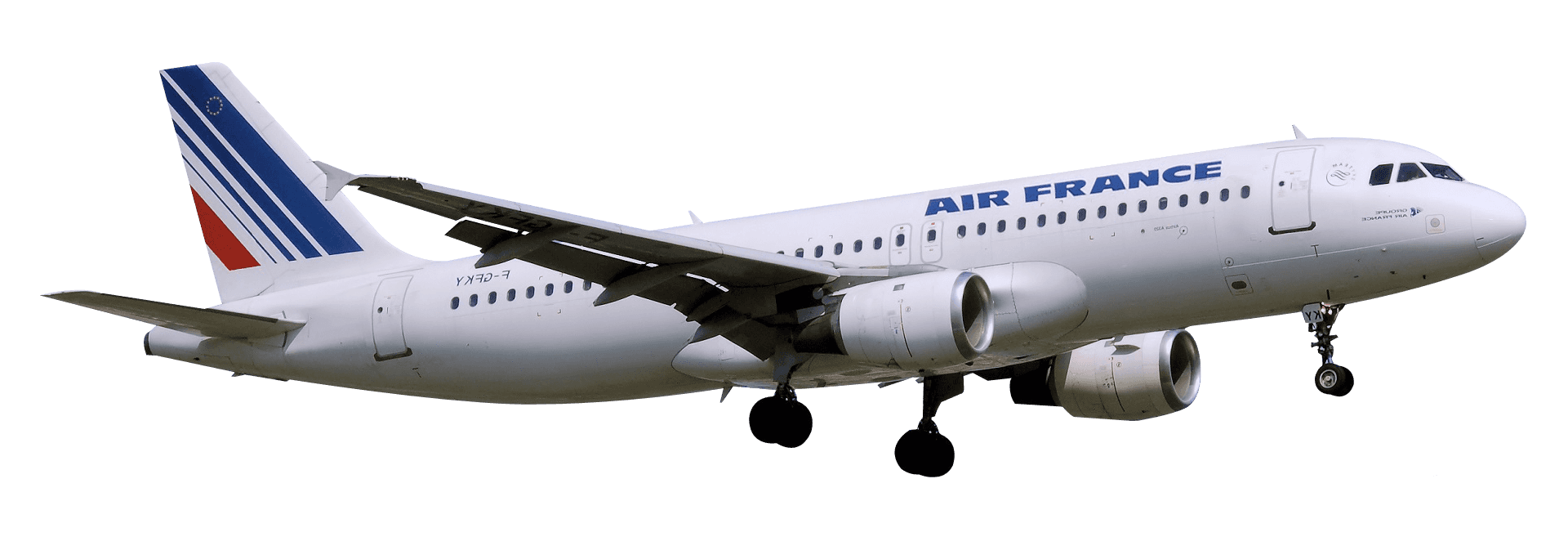 Air France Airbus A320 Midflight PNG Image