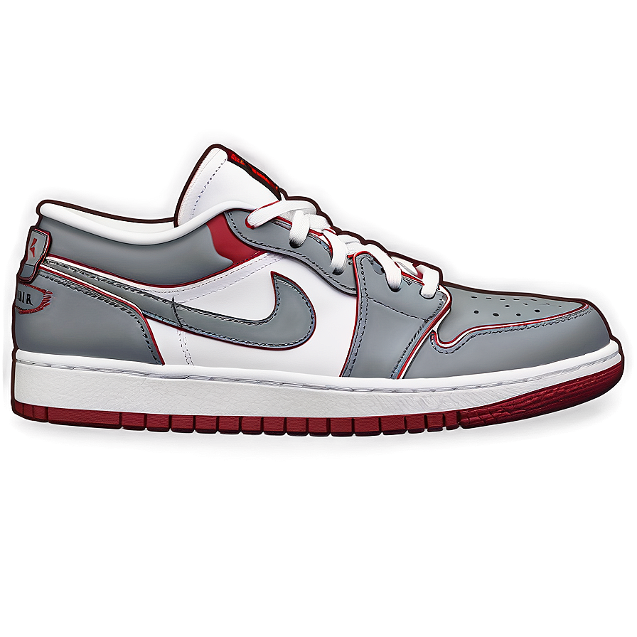 Air Jordan 1 Low Cut Design Png Ubm PNG Image