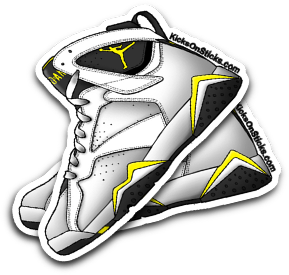 Air Jordan Sneaker Sticker Illustration PNG Image