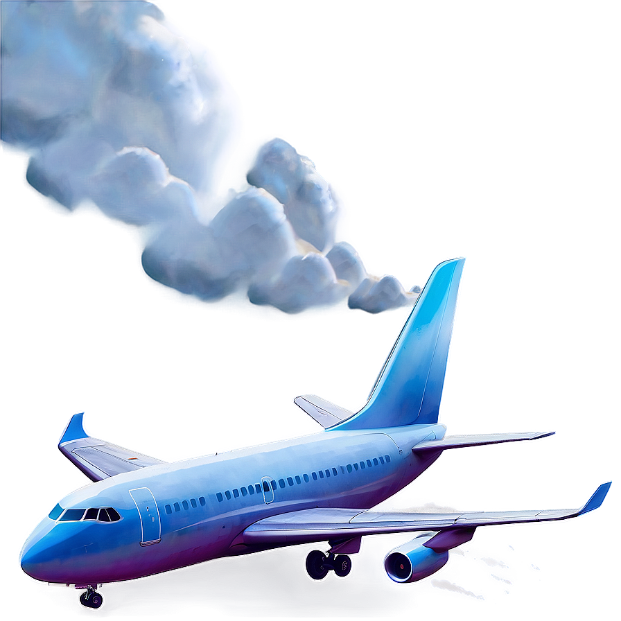 Airplane In Clouds Png 05032024 PNG Image