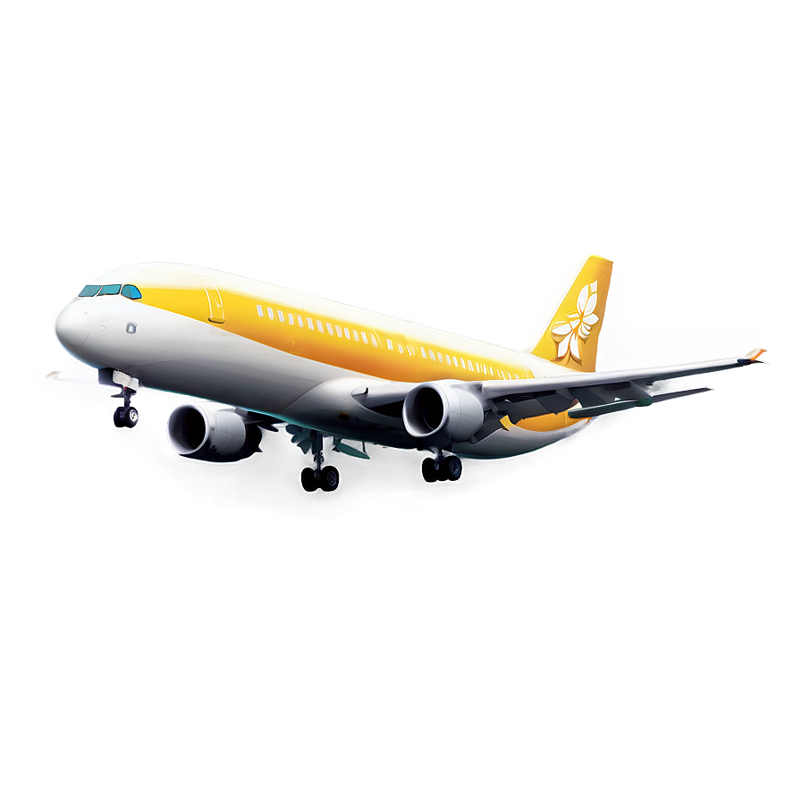 Airplane Landing Png Ypo PNG Image