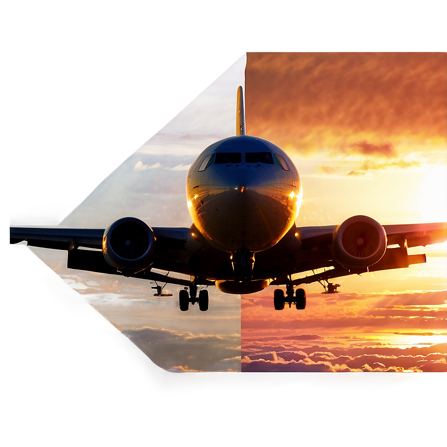 Airplane Sunset Png 93 PNG Image