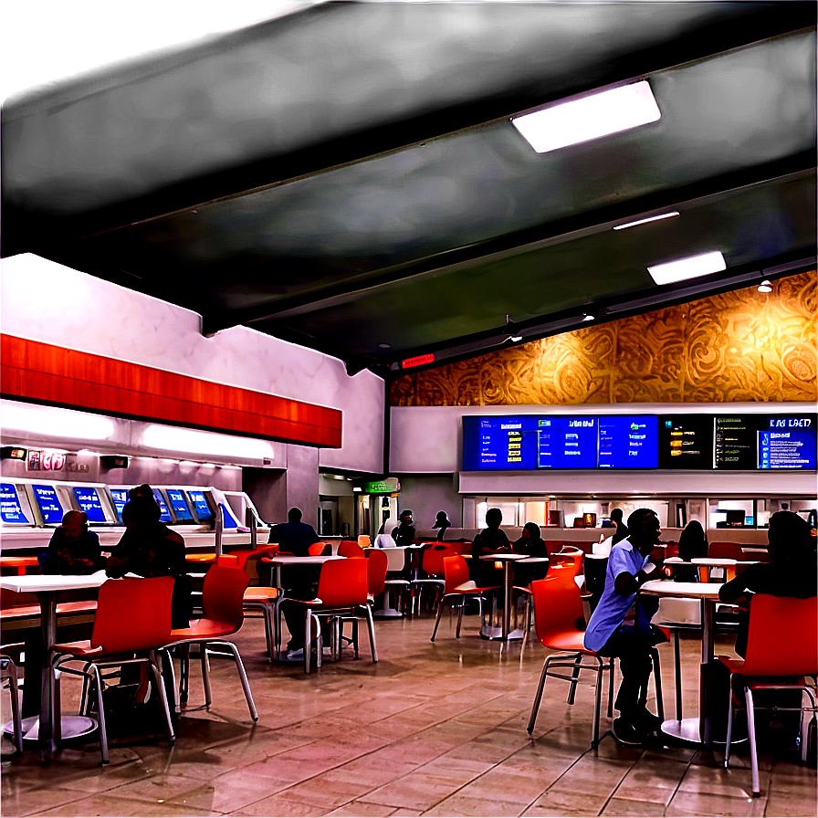 Airport Food Court Area Png 06112024 PNG Image