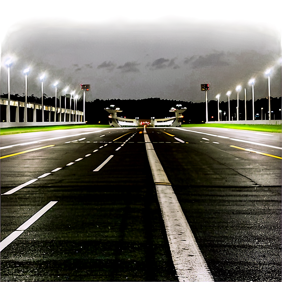 Airport Runway At Night Png 99 PNG Image