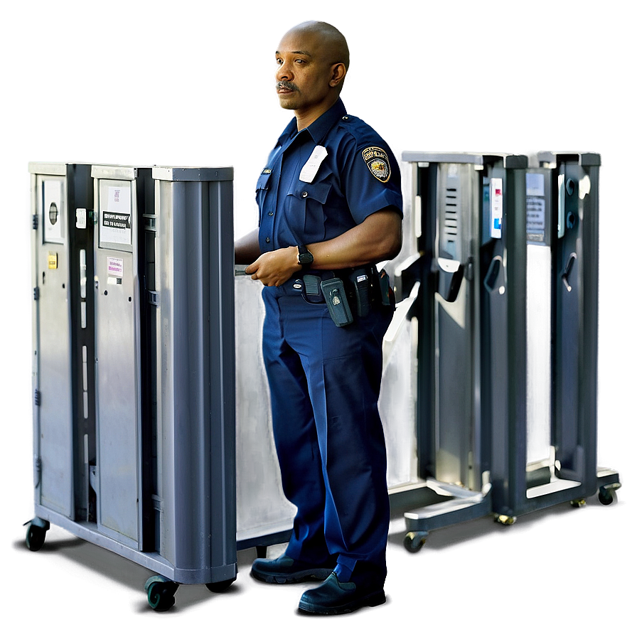 Airport Security Guard Png 06252024 PNG Image