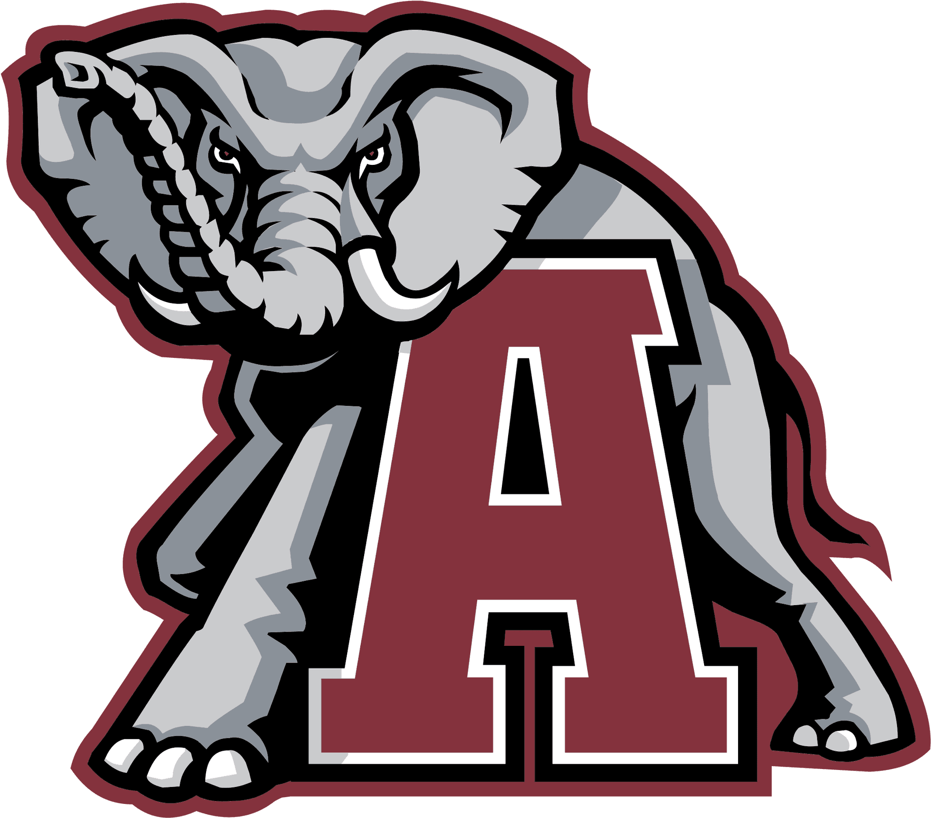 Alabama Crimson Tide Elephant Logo PNG Image