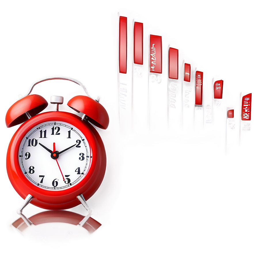 Alarm Clock Red Png Kyv PNG Image