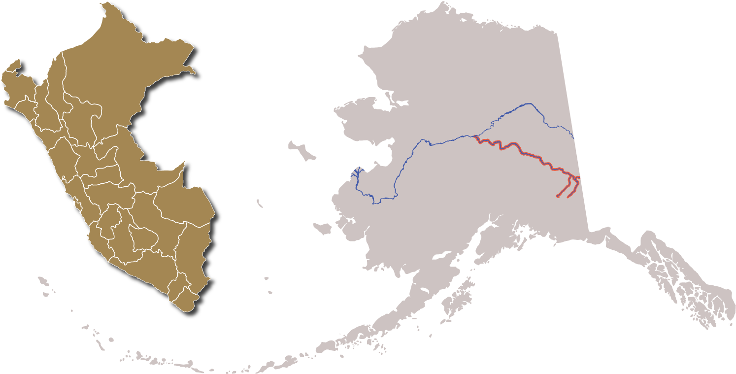 Alaska Mapwith Highlighted Borderand Routes PNG Image