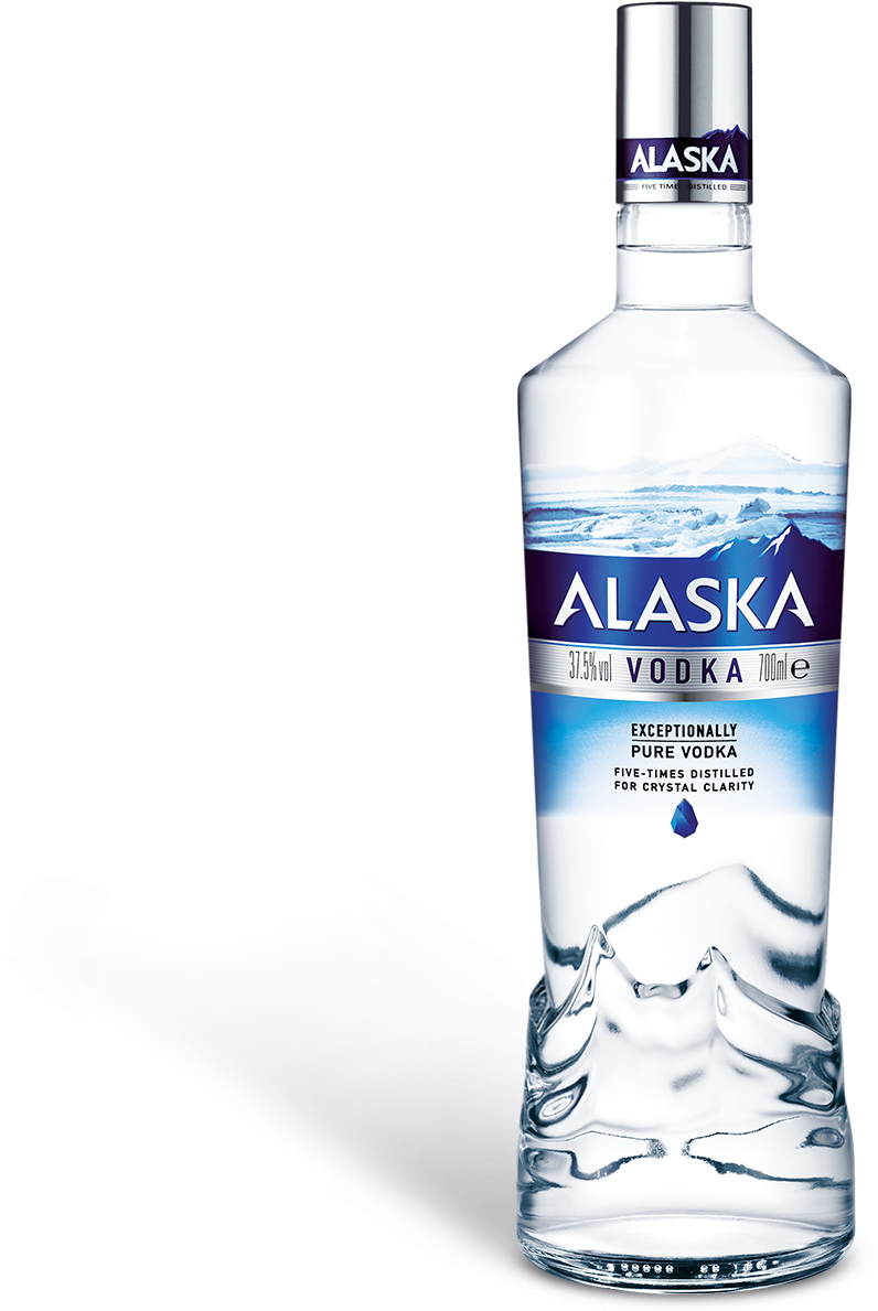 Alaska Vodka Bottle Transparent Background PNG Image