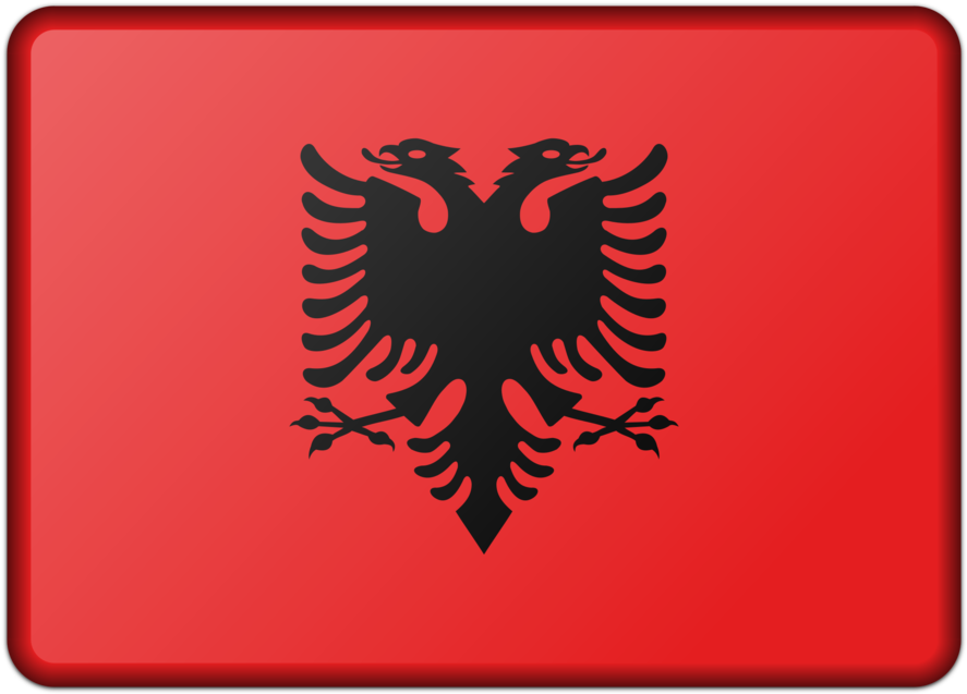 Albanian Flag Double Headed Eagle PNG Image